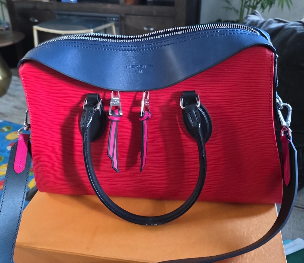 Red and Blue Designer Women's Bag